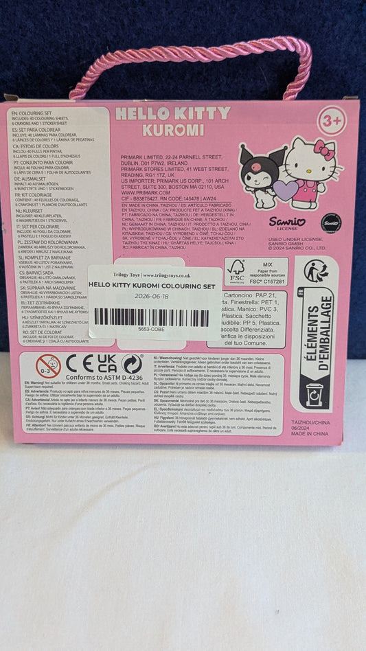 Hello Kitty Kuromi Colouring Set