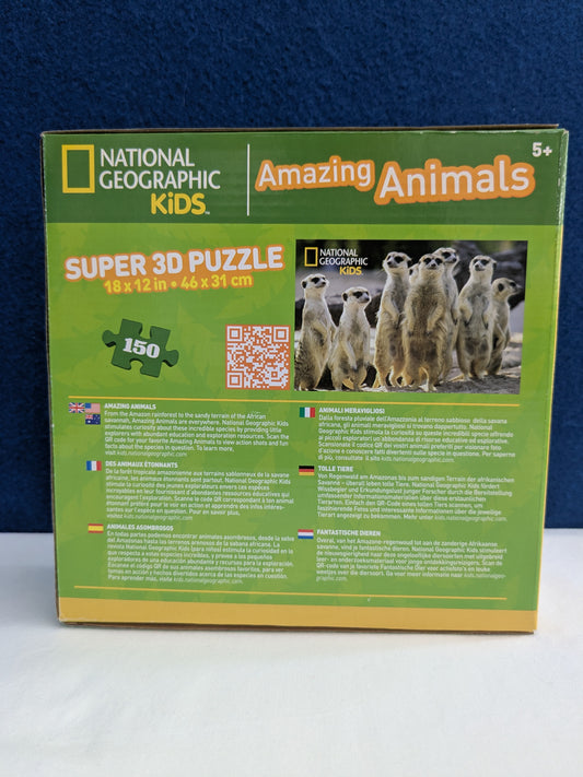 National Geographic Kids Super 3D Puzzle: Meerkats 150pc