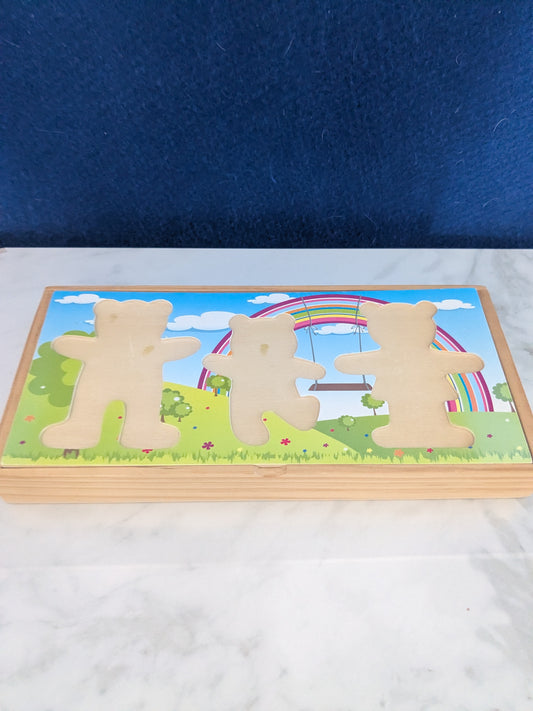 OHYE Educational Toy Bear Family Dress Jigsaw Puzzle