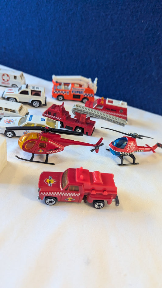 Bundle of emergency services vehicles