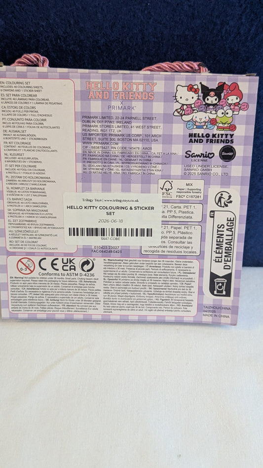 Hello Kitty Colouring & Sticker Set