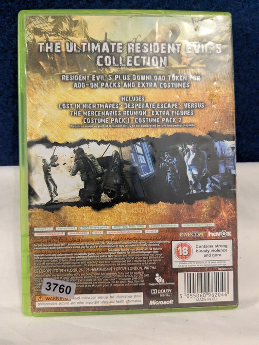 Resident Evil: Gold Edition - X Box 360