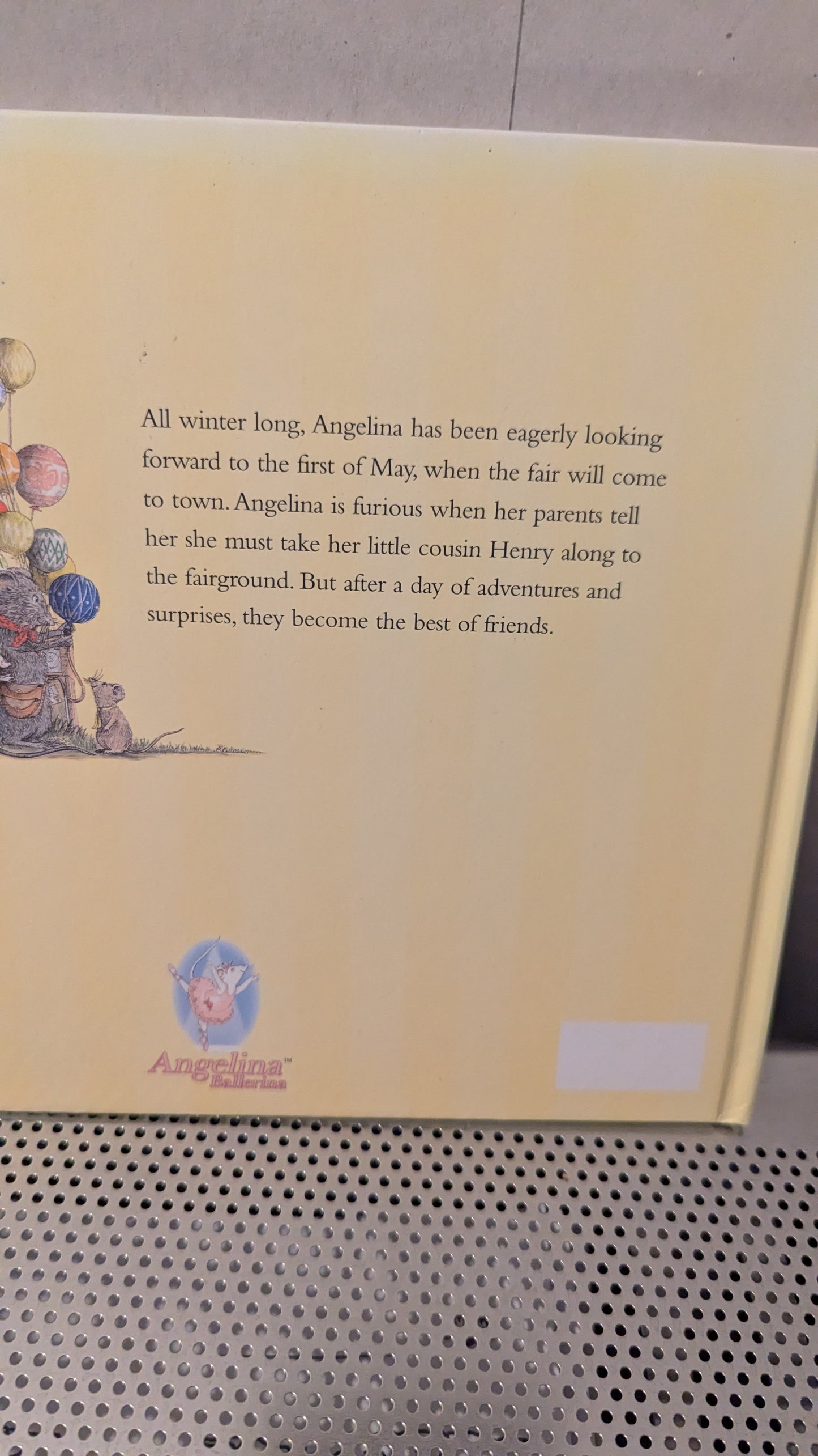 Angelina at the fair hardback book