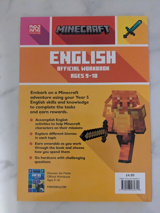Minecraft English Official Workbook Ages 9-10