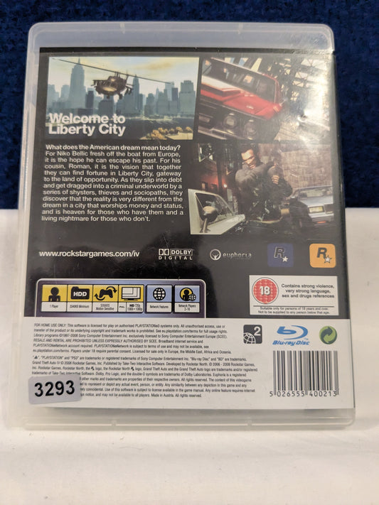 Playstation 3 - Grand Theft Auto IV (4)