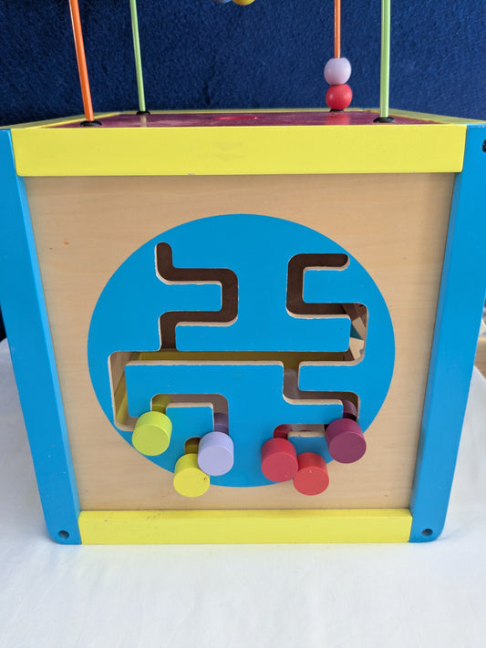 Chad Valley Wooden Activity Cube