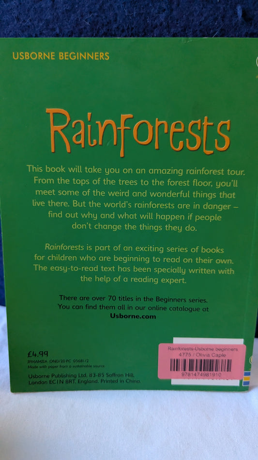 Rainforests - Usborne Beginners