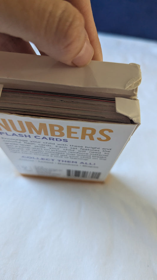 Numbers flash cards