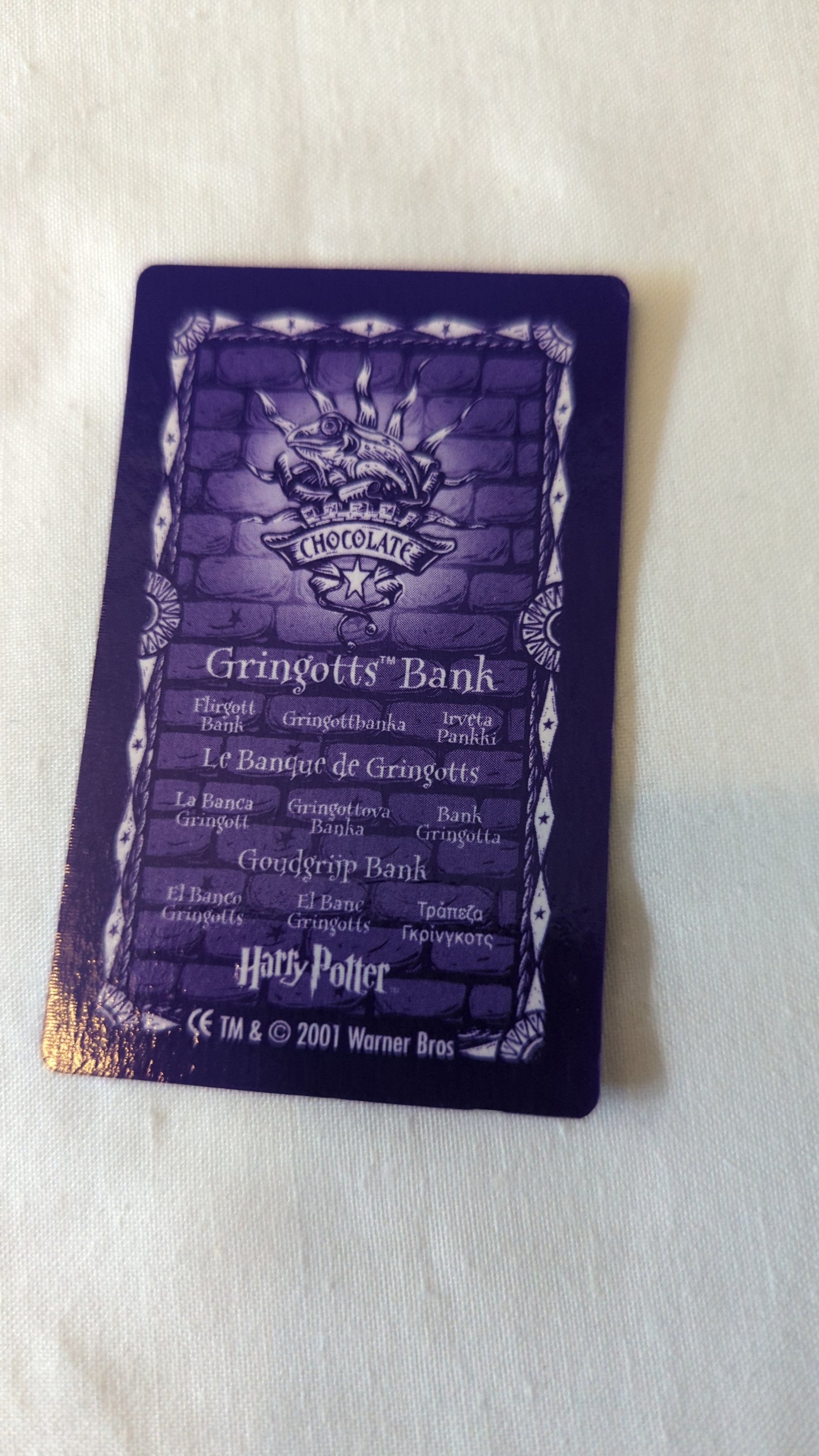 Harry Potter Chocolate Frog Cards