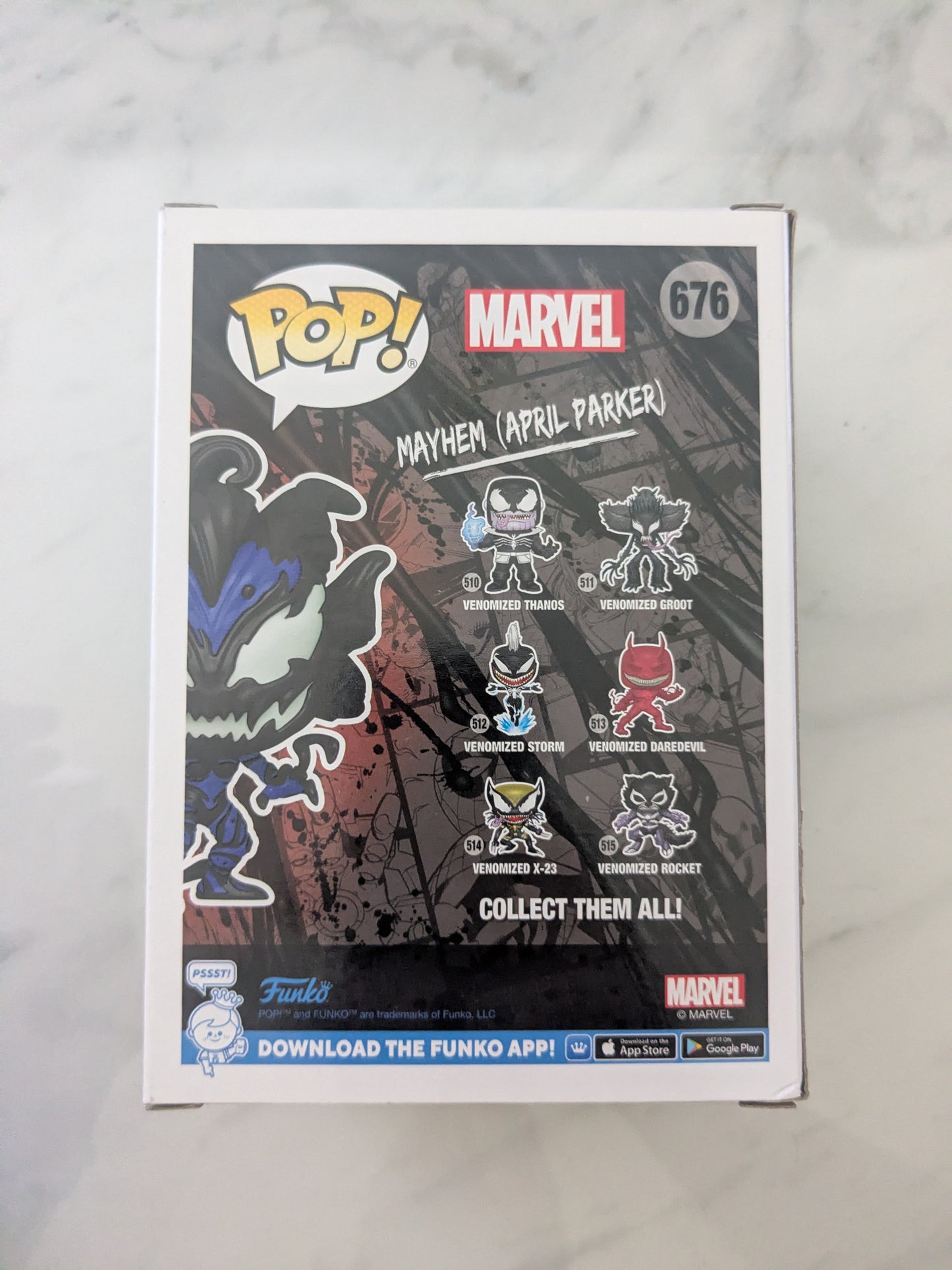 Funko Pops! 676 Marvel Venom Mayhem (April Parker)