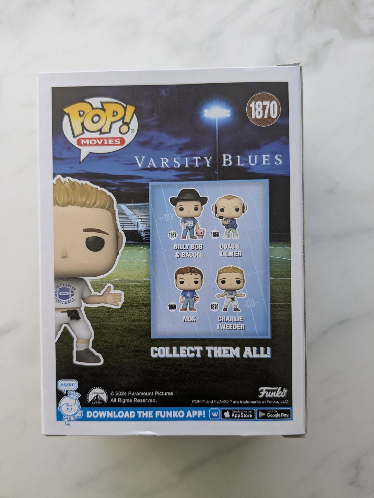 Funko Pops! #1870 Varsity Blues Charlie Tweeder