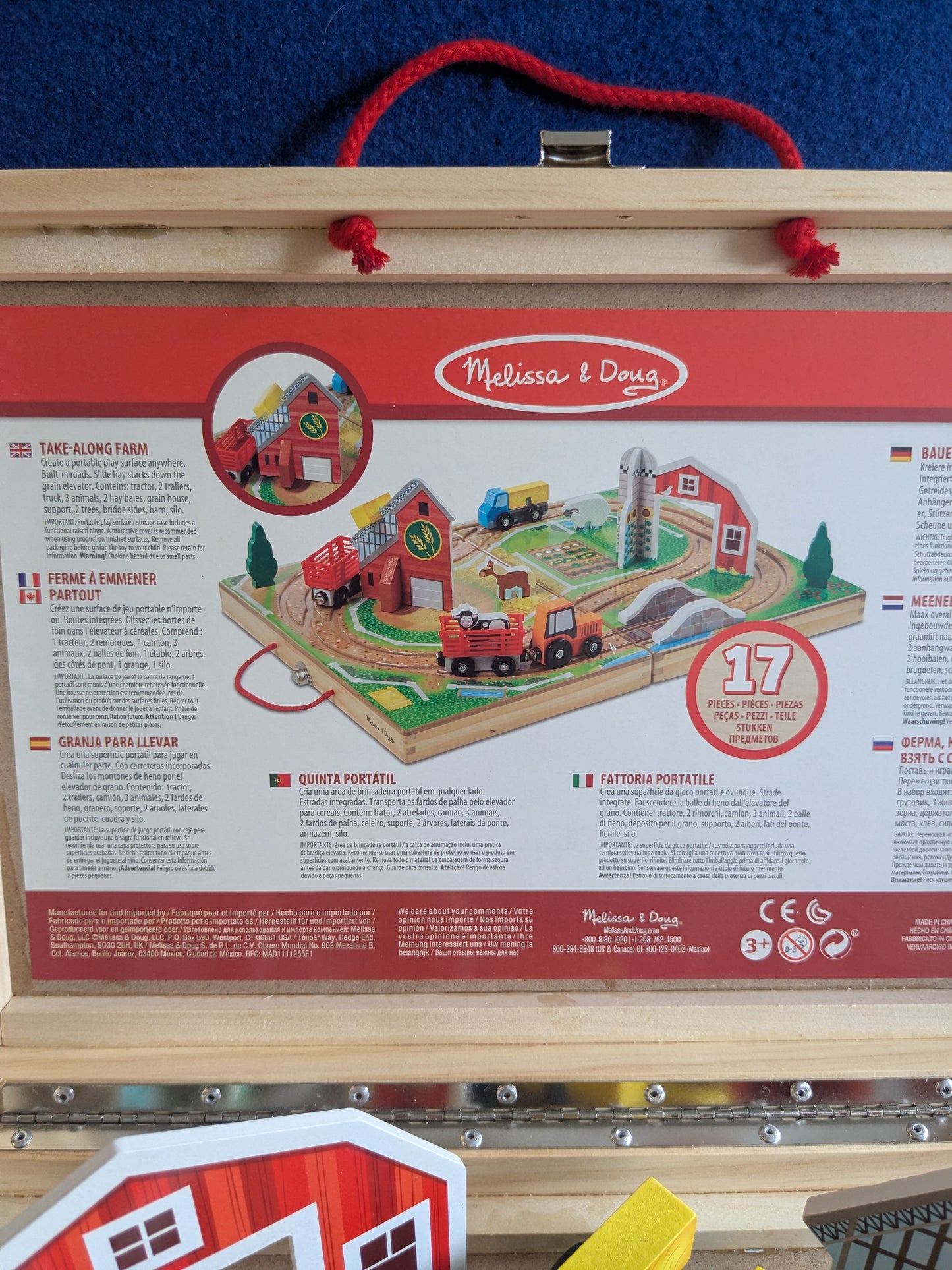 Melissa & Doug Take Along Farm Wooden Playset