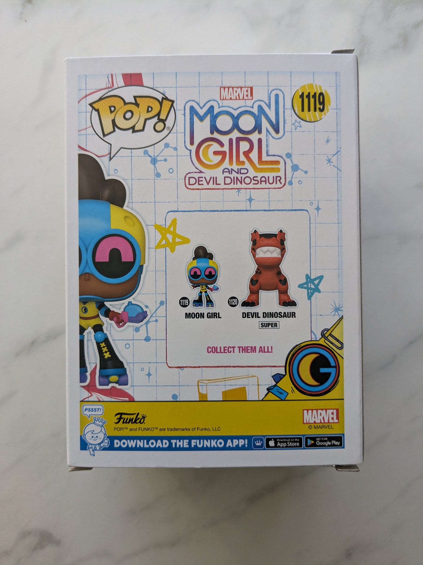 Funko Pops! #1119 Marvel Moon Girl & Devil Dinosaur Moon Girl