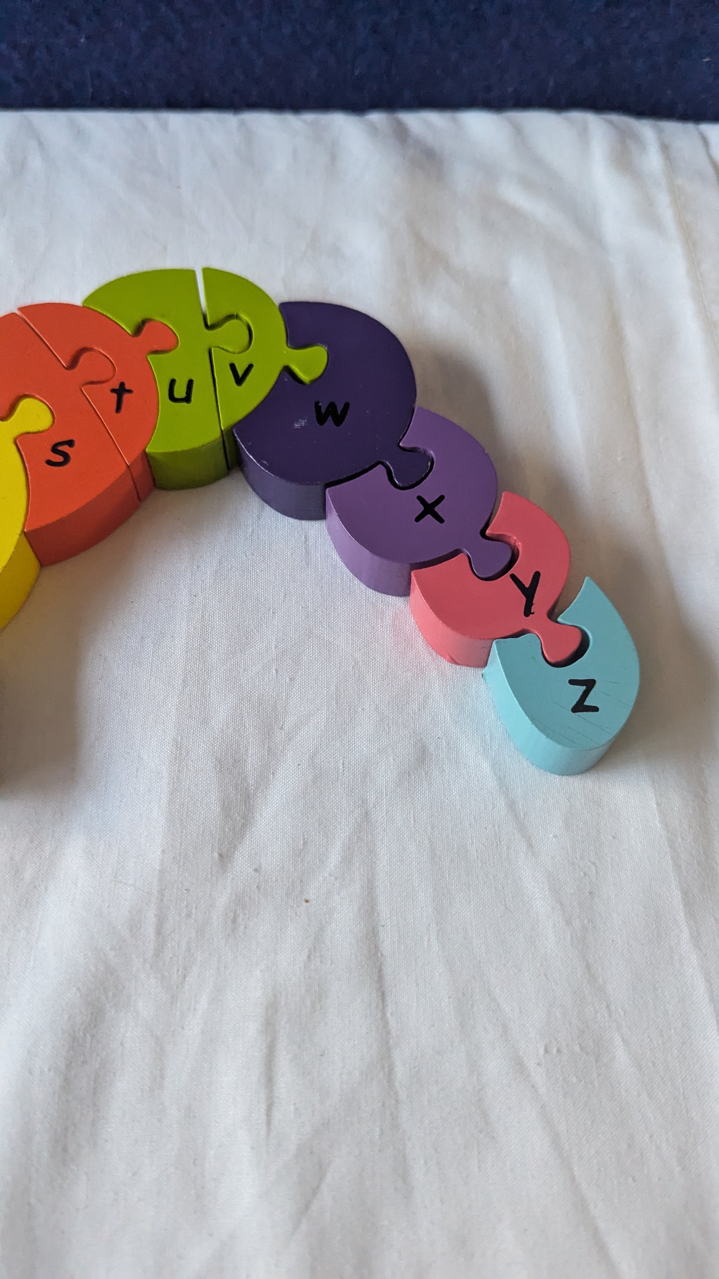 Wooden Caterpillar Alphabet Puzzle
