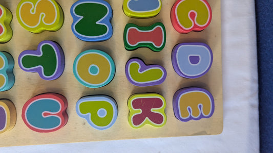 Chunky wooden alphabet puzzle