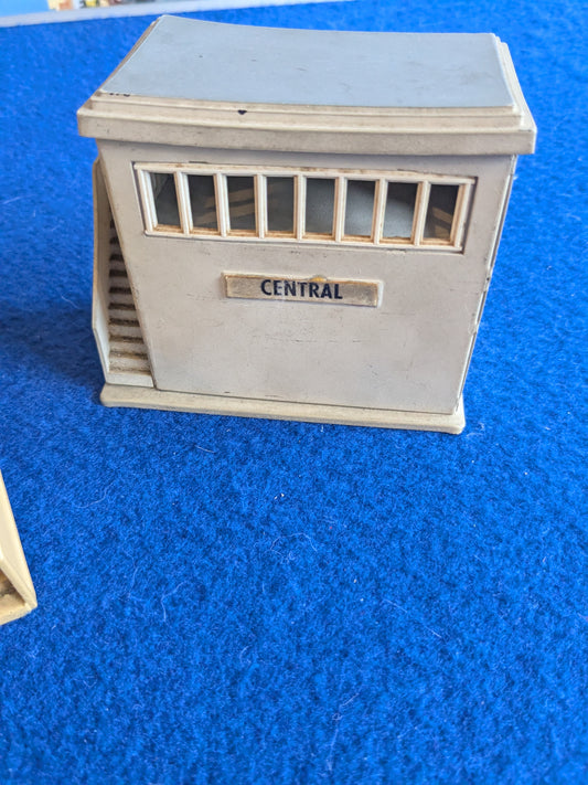 Hornby OO Gauge Railway Footbridge, Signal Box & Signals c.1960's