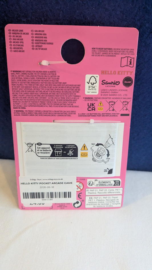 Hello Kitty Pocket Arcade Game