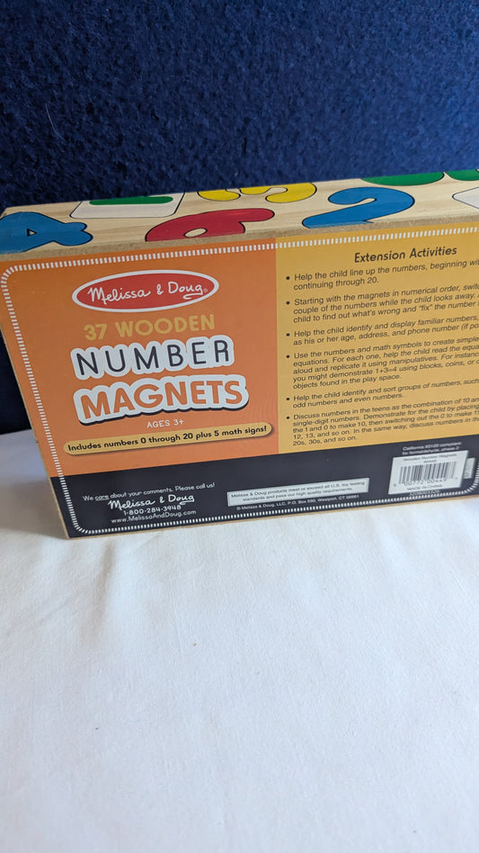 Melissa & Doug 37 Wooden Number Magnets