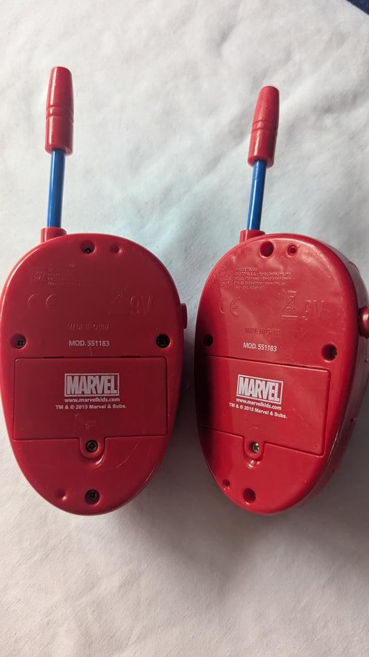 Spiderman walkie talkies