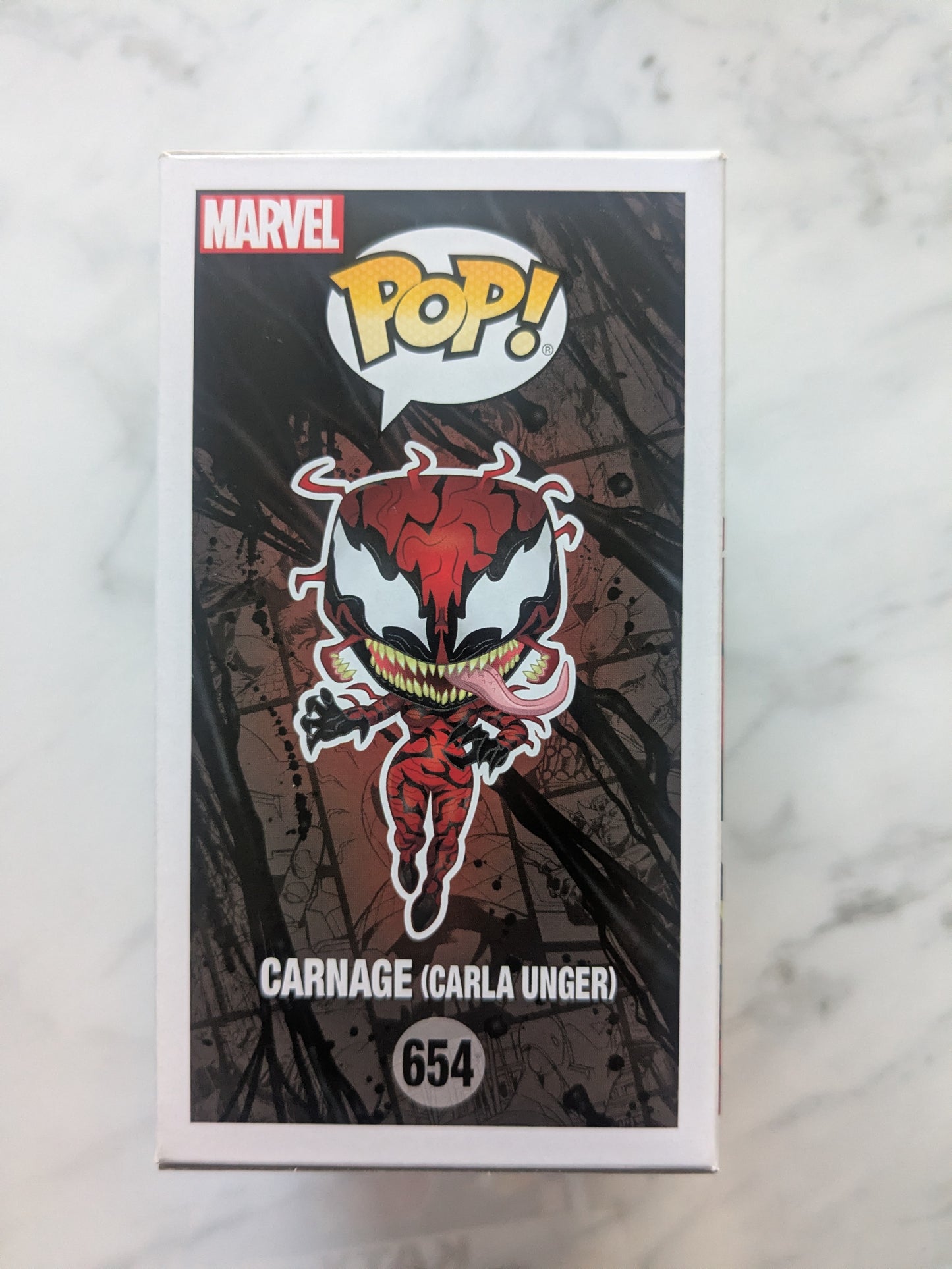 Funko Pops! 654 Marvel Venom Carnage (Carla Unger)