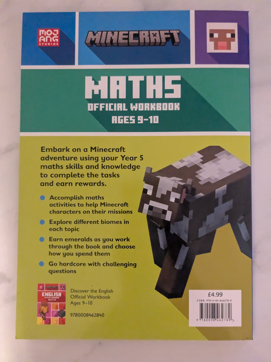 Minecraft Maths Official Workbook Ages 9-10
