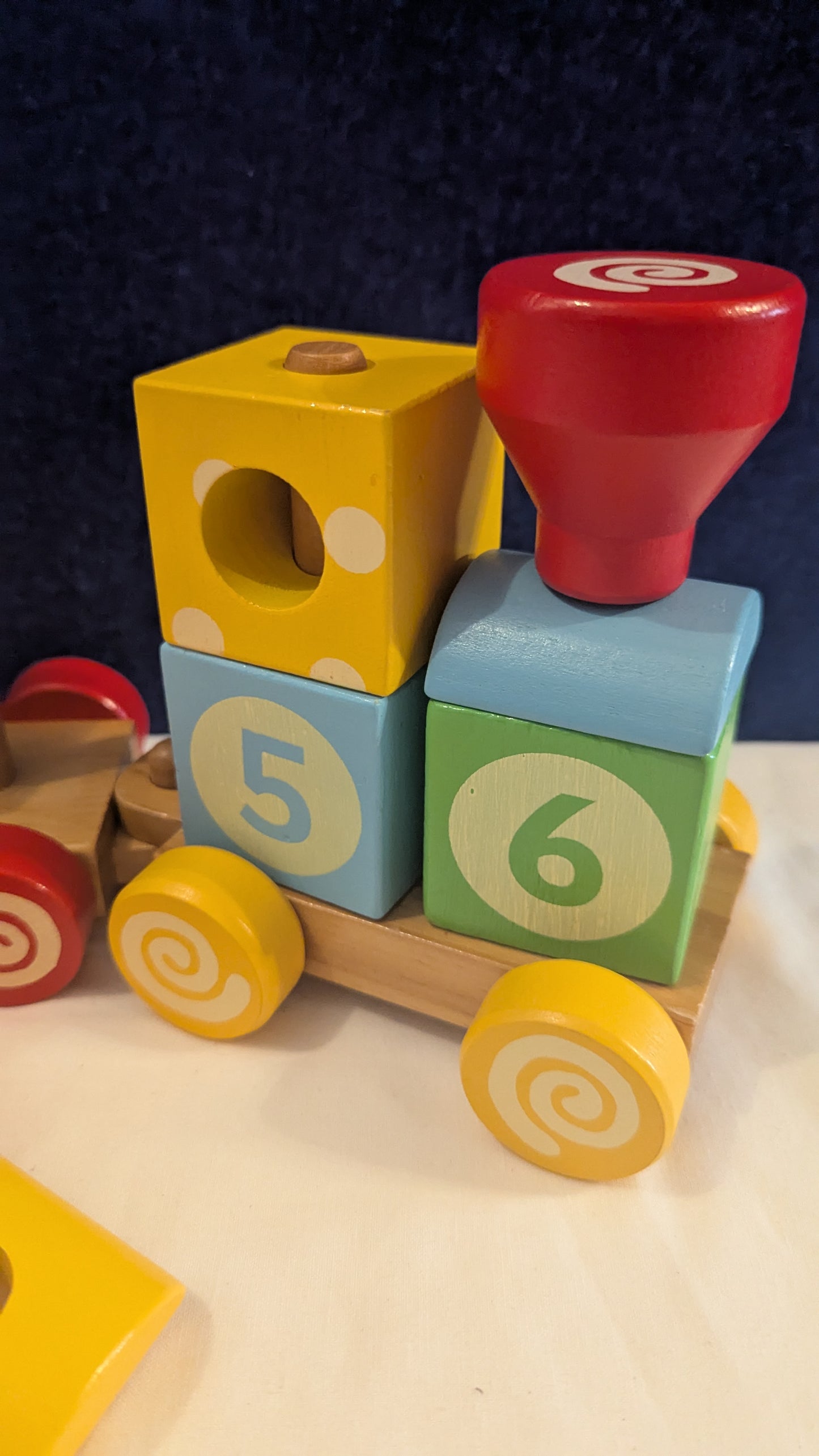 ELC Wooden Stacking Train with Letters & Shapes