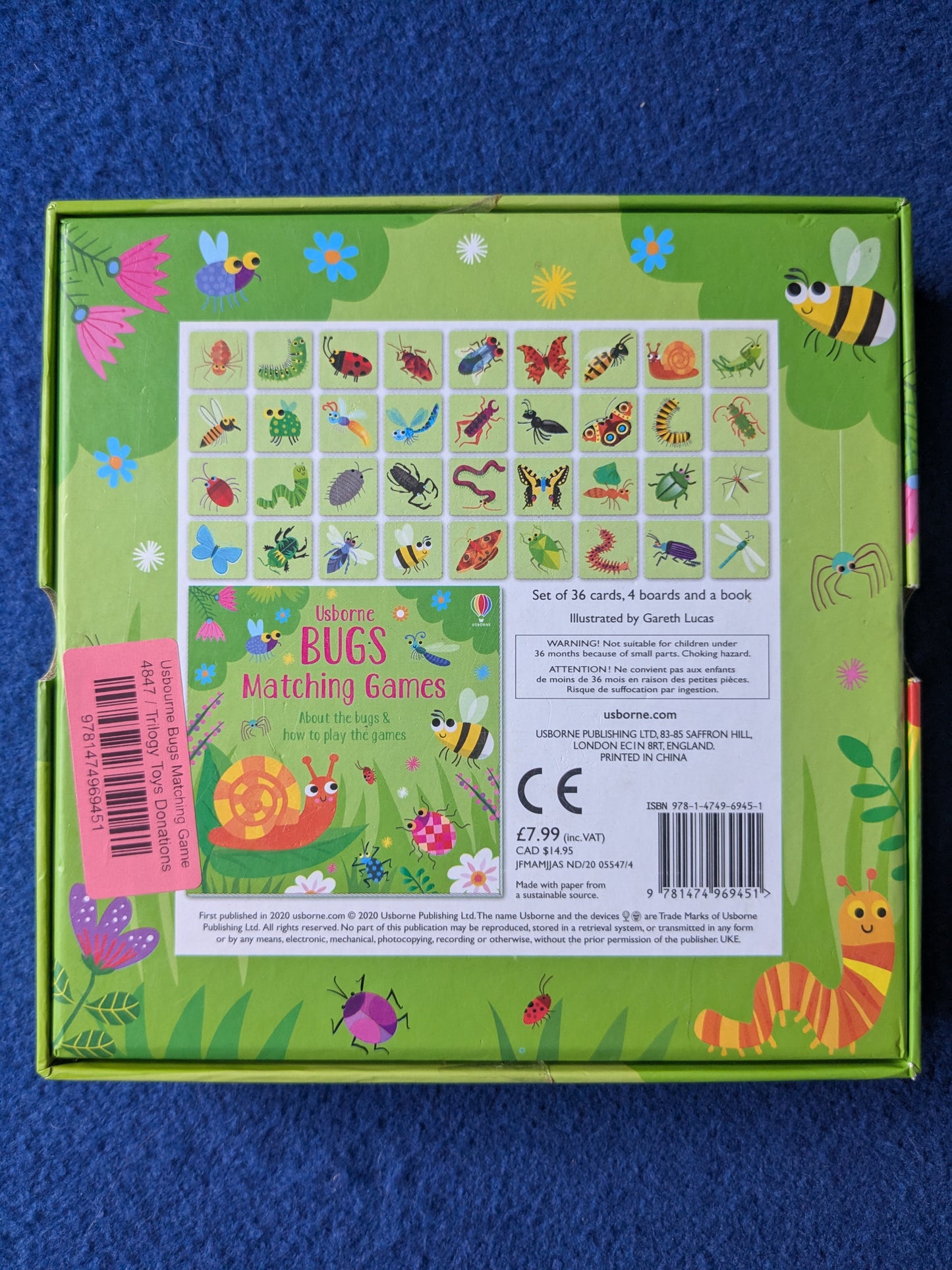 Usbourne Bugs Matching Game