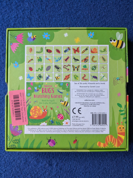 Usbourne Bugs Matching Game