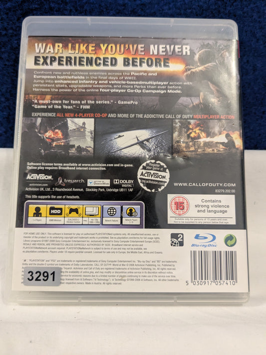 Playstation 3 - Call of Duty: World at War