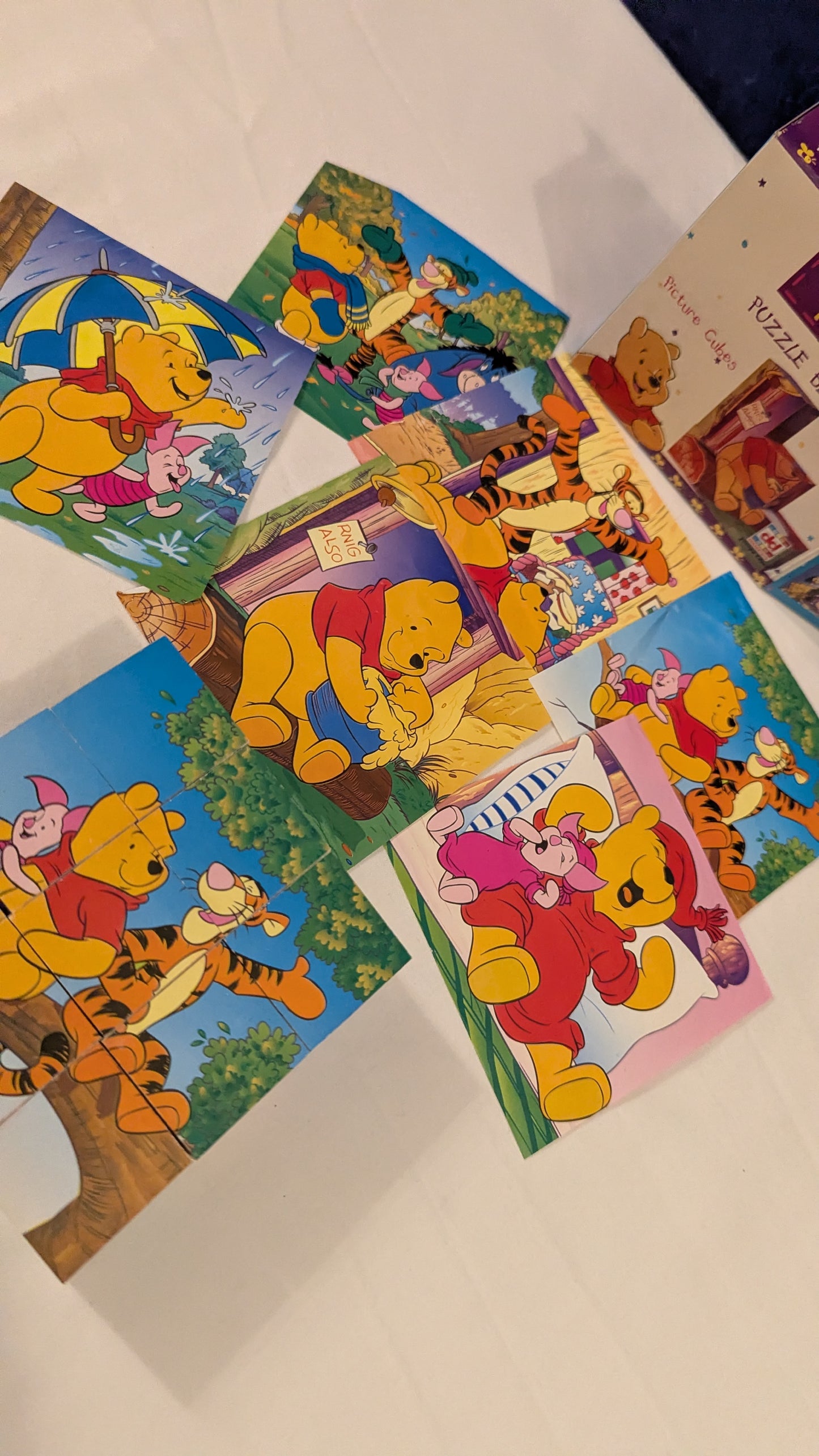 Dekkertoys Winne the Pooh Picture Puzzle Blocks c.1999
