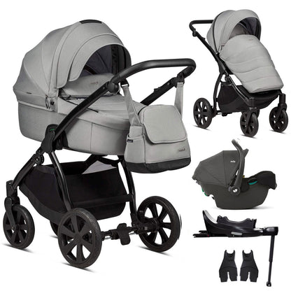 Noordi Fjordi V1 3in1 with Joie i-Snug 2 Car Seat, Grey