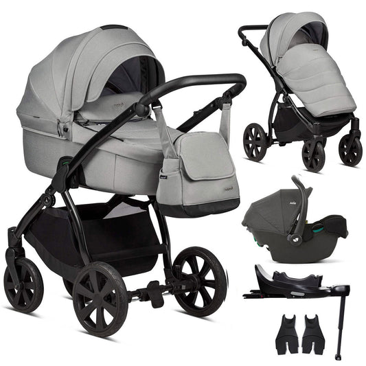 Noordi Fjordi V1 3in1 with Joie i-Snug 2 Car Seat, Grey