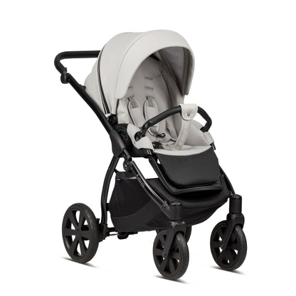 Noordi Fjordi V1 Leather 3in1 with Joie i-Snug 2 Car Seat, Cloud