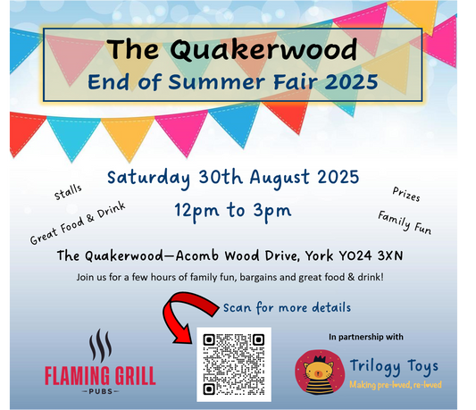 The Quakerwood & Trilogy Toys Summer Fair 2025 - Stallholders Ticket