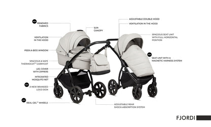 Noordi Fjordi V1 3in1 with Joie i-Snug 2 Car Seat, Fern