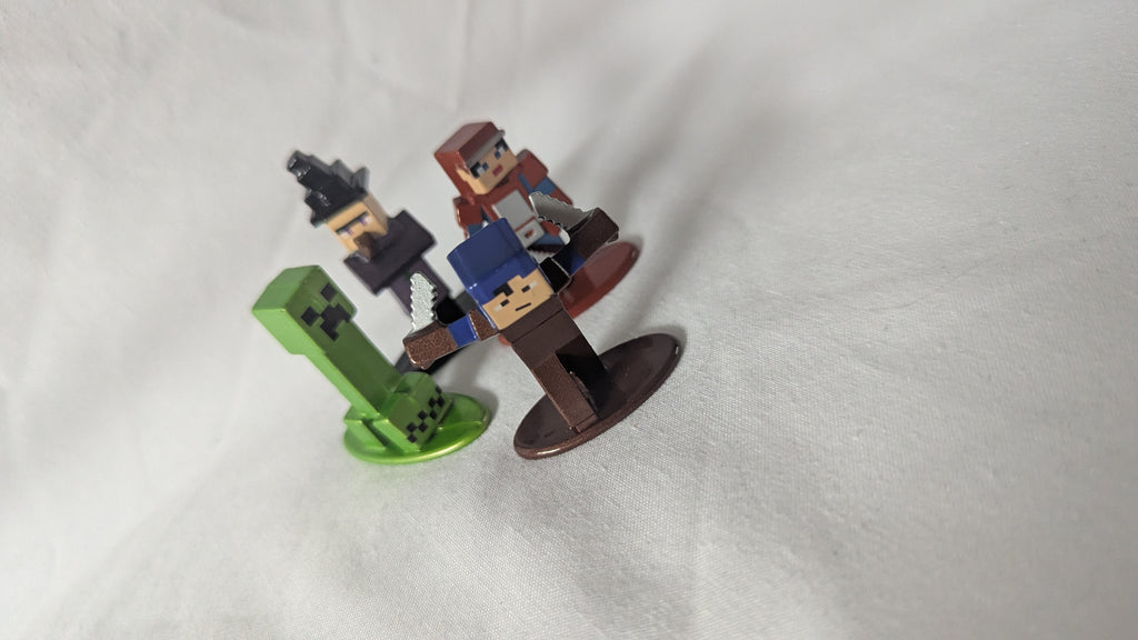 Miniature Minecraft Die Cast Figures (set of 4)