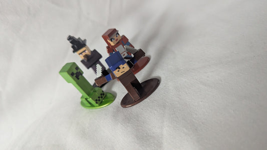 Miniature Minecraft Die Cast Figures (set of 4)