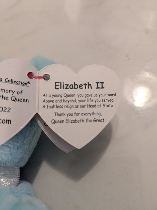 Elizabeth II Commemorative Blue 7" Bear