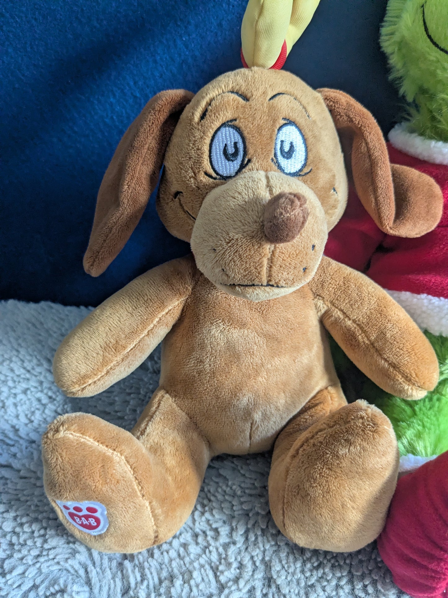 Build a Bear (BaB) The Grinch & Max 20" Plush Christmas Bundle