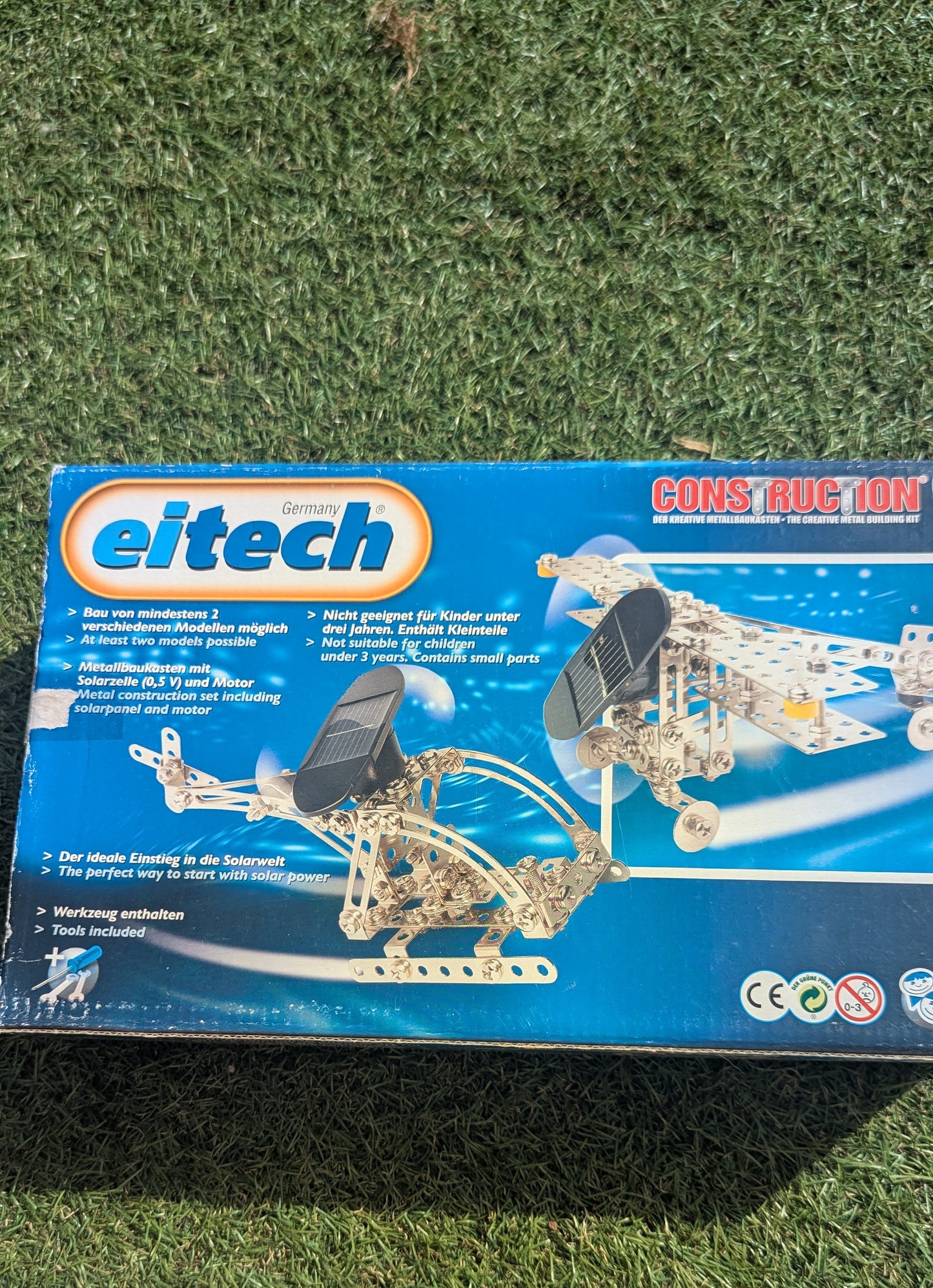 C71 Solar-powered Metal Helicopter Construction Kit 188pcs