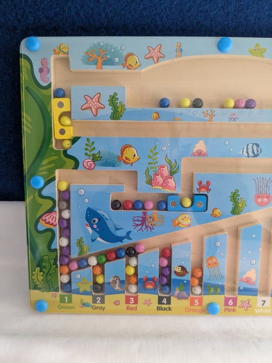 Montessori Magnetic Number & Colour Maze