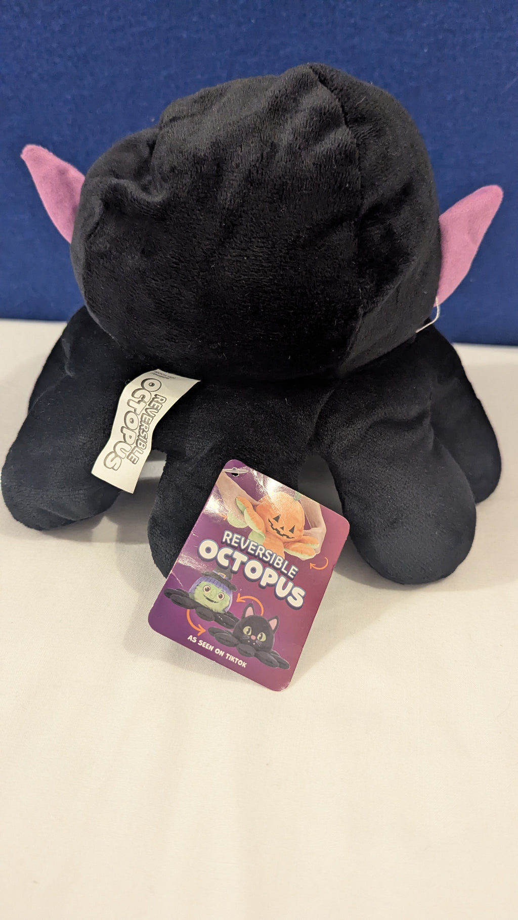 2 in 1 Reversible Octopus Sensory  Plush Vampire/Bat