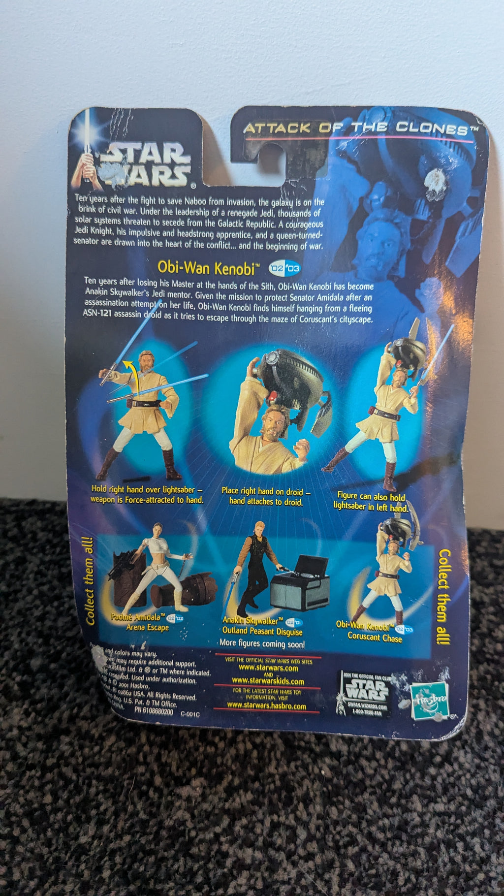 Star Wars Attack of the Clones: Obi-Wan Kenobi Coruscant Chase Action Figure