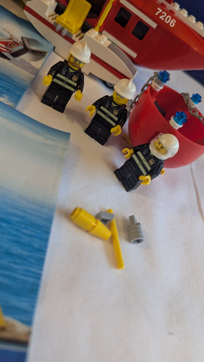 Lego City 7206 Fire Helicopter & Jeep