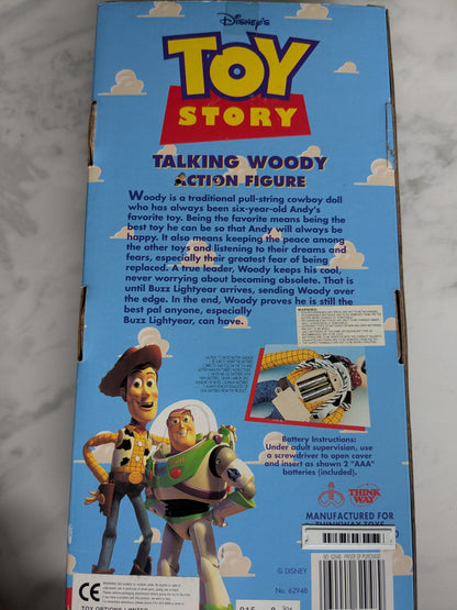 Vintage Thinkway Toy Story Talking Woody Action Figure 2001-2003 Button Activated