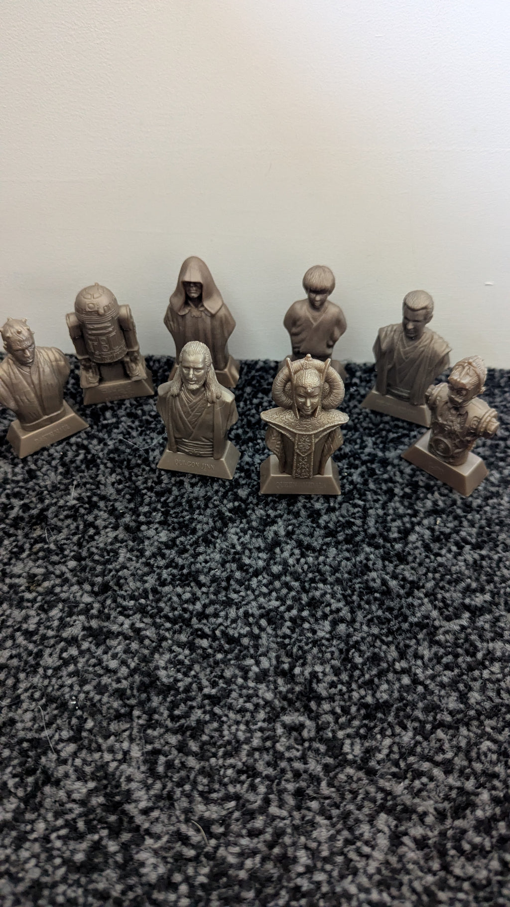 Vintage Kellogg's Star Wars Episode 1 Statuettes (Complete Set of 8)