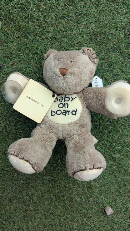 Baby on Board Cuddly Suction Bear for Cars