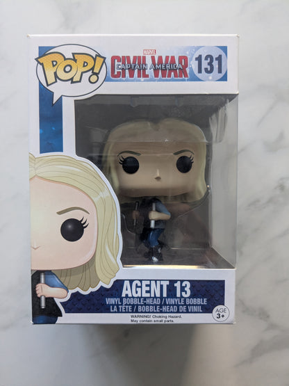 Funko Pops! 131 Marvel Captain America Civil War Agent 13
