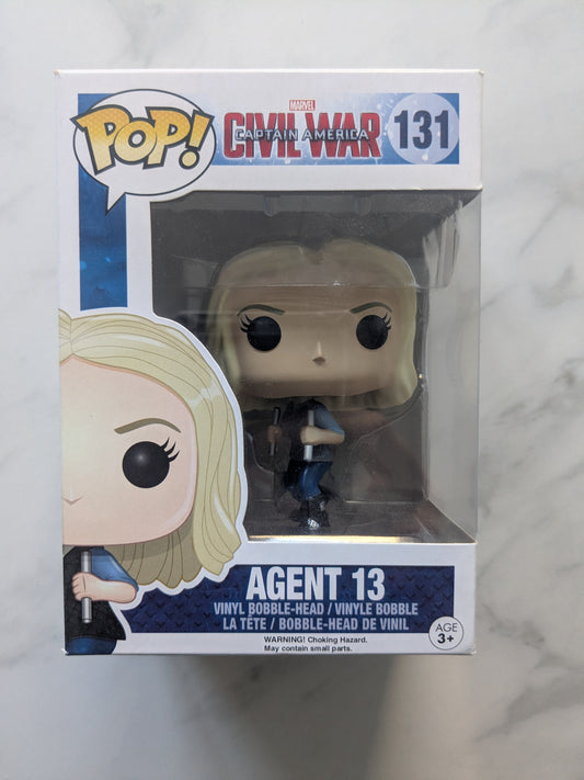 Funko Pops! 131 Marvel Captain America Civil War Agent 13