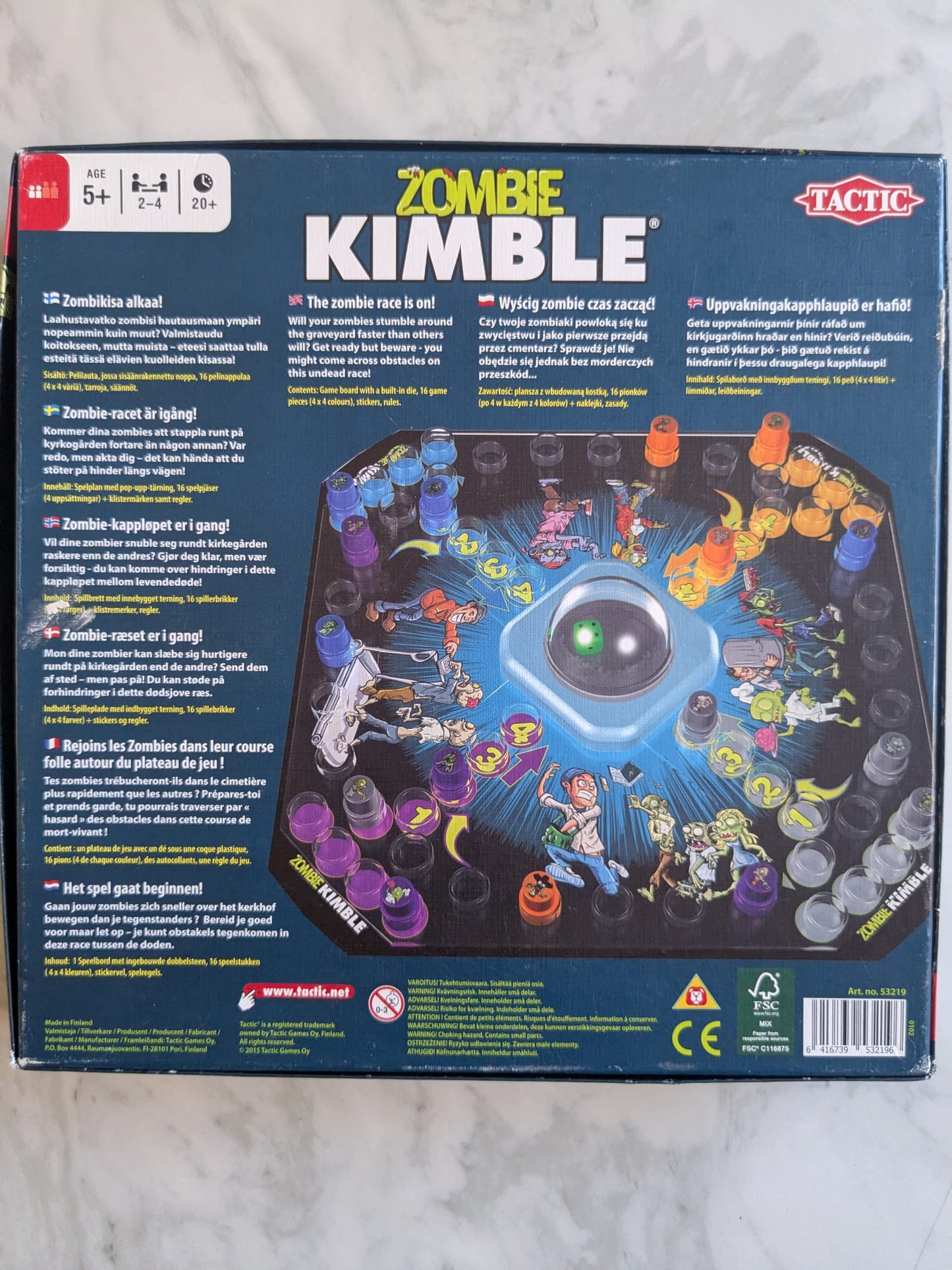 Tactic Zombie Kimble Game